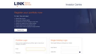 Investor Centre - Link Market Services