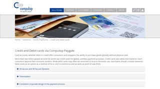 Computop Paygate processes credit and debit cards in accordance to ...