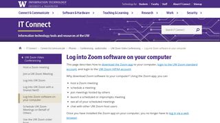 Log into Zoom software on your computer | IT Connect