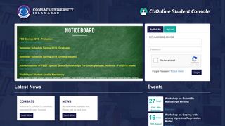 CUOnline Student Portal - Comsats