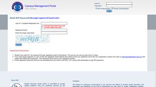 CMP - Campus Management Portal, CIIT Lahore