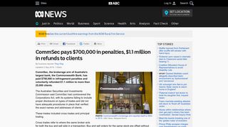CommSec pays $700,000 in penalties, $1.1 million in refunds to ...