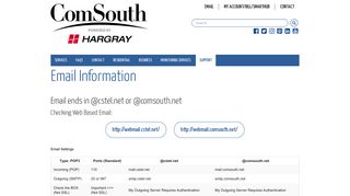 Email Information | ComSouth