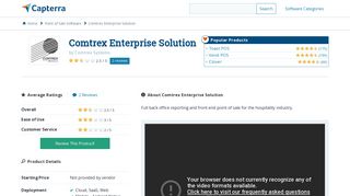 Comtrex Enterprise Solution Reviews and Pricing - 2019 - Capterra