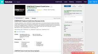 COMTRUST Federal Credit Union Reviews - WalletHub