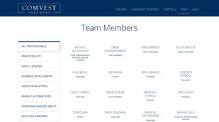 Team Members Archive - Comvest Partners