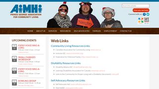Web Links – AiMHi – Prince George Association for Community Living
