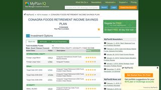 CONAGRA FOODS RETIREMENT INCOME SAVINGS PLAN | MyPlanIQ