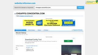 chsapps.concentra.com at WI. Netscaler Gateway - Website Informer