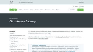Two-Factor Authentication for Citrix Access Gateway | Duo Security