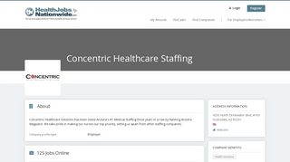 Concentric Healthcare Staffing | Health Jobs Nationwide