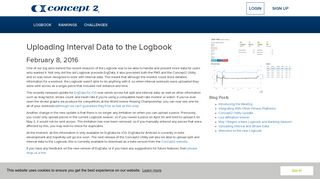 Uploading Interval and Stroke Data - Concept2 Logbook
