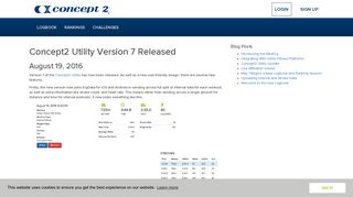 Concept2 Utility Update - Concept2 Logbook