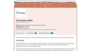 Conceptua Math | Product Reviews | EdSurge