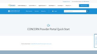 Download: CONCERN Provider Portal Quick Start - CONCERN: EAP
