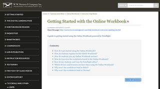 Getting Started with the Online Workbook | W. W. Norton
