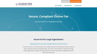 Secure Cloud Fax: Concord Technologies Online Fax Service