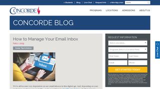 How to Manage Your Email Inbox - Concorde Career College