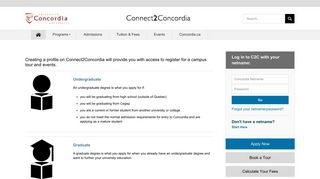 Home - Connect2.Concordia - Concordia University
