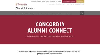 Concordia Alumni Connect - Concordia University