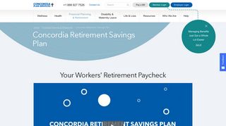 Concordia Retirement Savings Plan - Concordia Plan Services