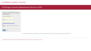 CUChicago Central Authentication Service