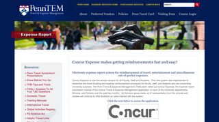 Expense Report - Penn Business Services - University of Pennsylvania