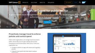 Government Travel Booking and Travel Management - SAP Concur