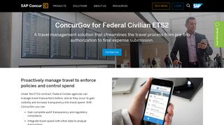 ConcurGov - Federal Civilian ETS2 (2544) Travel Management - SAP ...