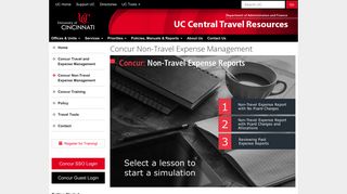 Concur Non-Travel Expense Management , Home | University of ...