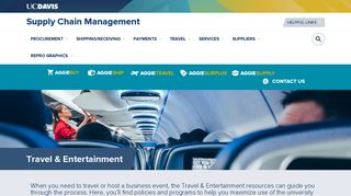 Travel & Entertainment - Supply Chain Management - UC Davis