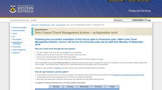 New: Concur Travel Management System – 19 September 2016 ...