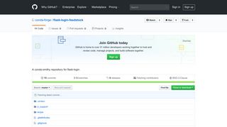 GitHub - conda-forge/flask-login-feedstock: A conda-smithy repository ...