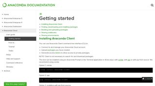 Getting started — Anaconda 2.0 documentation