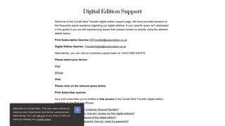 Digital Edition Support - Condé Nast Britain