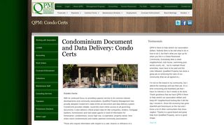 Condominium Document and Data Delivery: Condo Certs