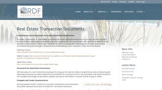 Real Estate Transaction Documents | RDF Associates