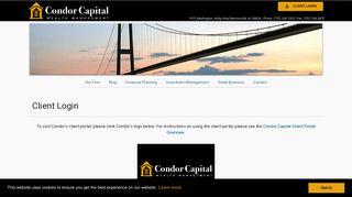 Client Login - Condor Capital Management
