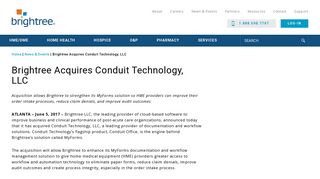Brightree Acquires Conduit Technology, LLC | Brightree