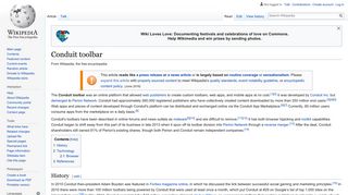 Conduit toolbar - Wikipedia