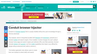 What is Conduit browser hijacker? - Definition from WhatIs.com