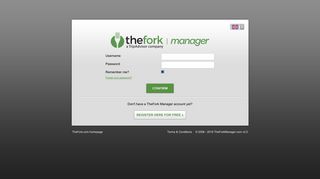 Login - lafourchette manager - TheFork Manager