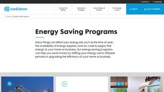 Energy Saving Programs | Con Edison