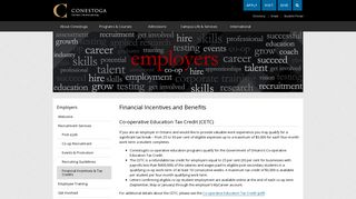 Financial Incentives & Tax Credits - Conestoga College