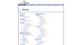 CONEXIS Sitemap - WageWorks COBRA and Direct Bill