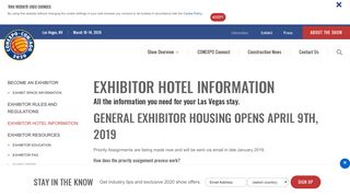 CONEXPO-CON/AGG | Exhibitor Hotel Information