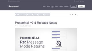ProtonMail v3.5 Release Notes - ProtonMail Blog