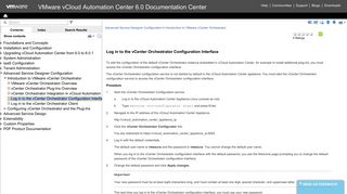 Log in to the vCenter Orchestrator Configuration Interface