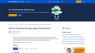 How to customize the login page of Confluence?