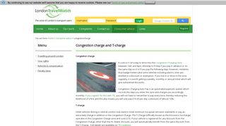 Congestion charge and T-charge - London TravelWatch